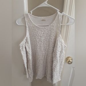 Women's Hollister Lace Off The Shoulder Top Size Large